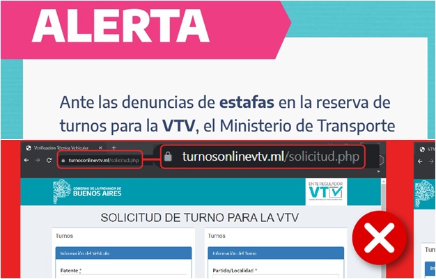 Atención estafa en puerta si se entra a una página trucha para sacar