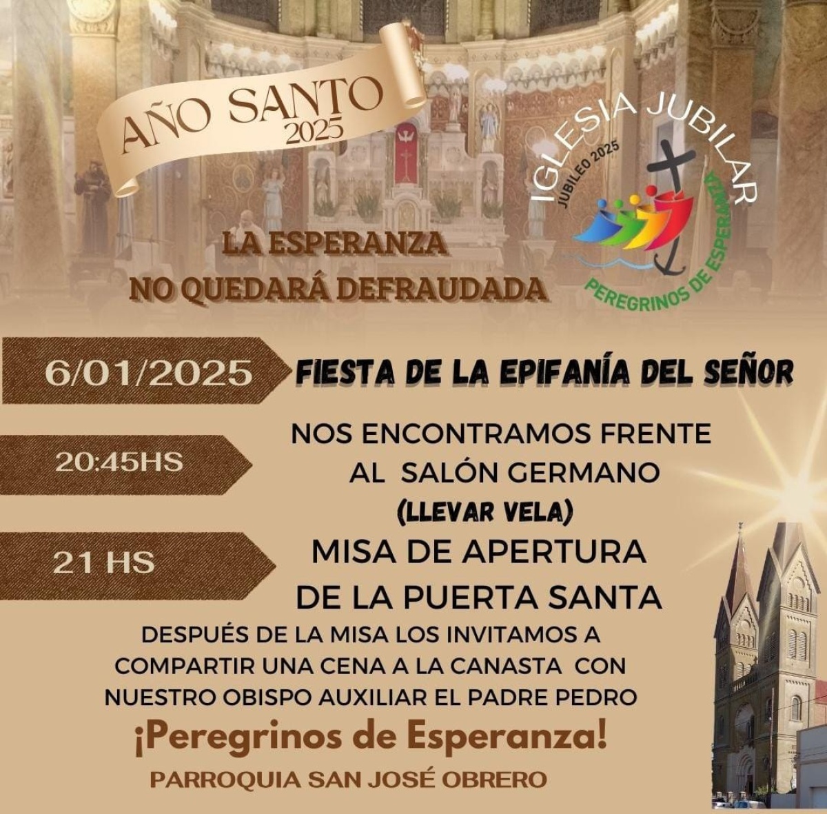 La Parroquia San José Obrero elegida para vivir el Jubileo y atravesar ...